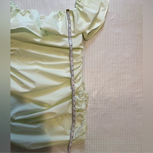 Anthropologie Maeve Ruched Off The Shoulder Dress Size 12 - Picture 10 of 11